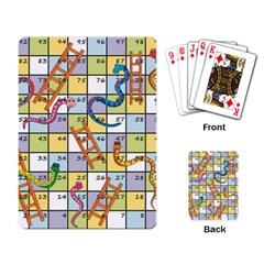 Snakes Ladders Game Board Playing Card by Mariart