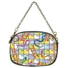 Snakes Ladders Game Board Chain Purses (one Side)  by Mariart