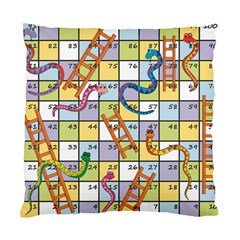 Snakes Ladders Game Board Standard Cushion Case (one Side) by Mariart