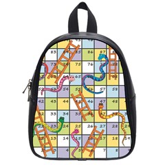 Snakes Ladders Game Board School Bags (small) 