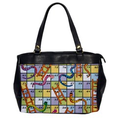 Snakes Ladders Game Board Office Handbags by Mariart