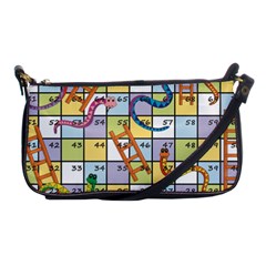 Snakes Ladders Game Board Shoulder Clutch Bags