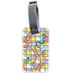 Snakes Ladders Game Board Luggage Tags (two Sides)