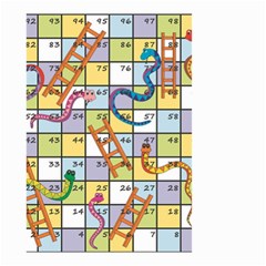 Snakes Ladders Game Board Small Garden Flag (two Sides)