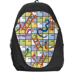 Snakes Ladders Game Board Backpack Bag by Mariart