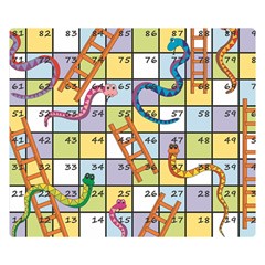 Snakes Ladders Game Board Double Sided Flano Blanket (small)  by Mariart