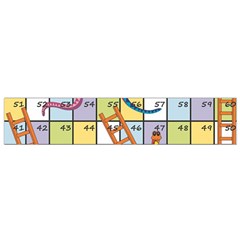 Snakes Ladders Game Board Flano Scarf (small) by Mariart