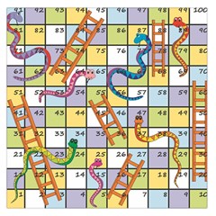 Snakes Ladders Game Board Large Satin Scarf (square)