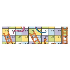 Snakes Ladders Game Board Satin Scarf (oblong) by Mariart