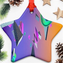 Triangle Wave Rainbow Ornament (star)