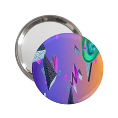 Triangle Wave Rainbow 2 25  Handbag Mirrors