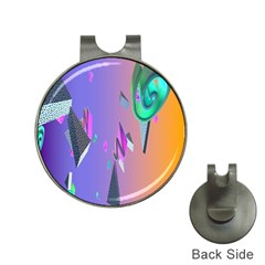 Triangle Wave Rainbow Hat Clips With Golf Markers by Mariart