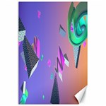 Triangle Wave Rainbow Canvas 24  x 36  23.35 x34.74  Canvas - 1