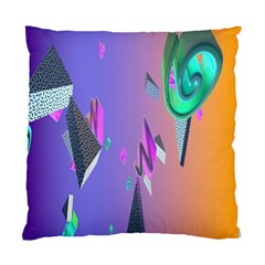 Triangle Wave Rainbow Standard Cushion Case (two Sides) by Mariart