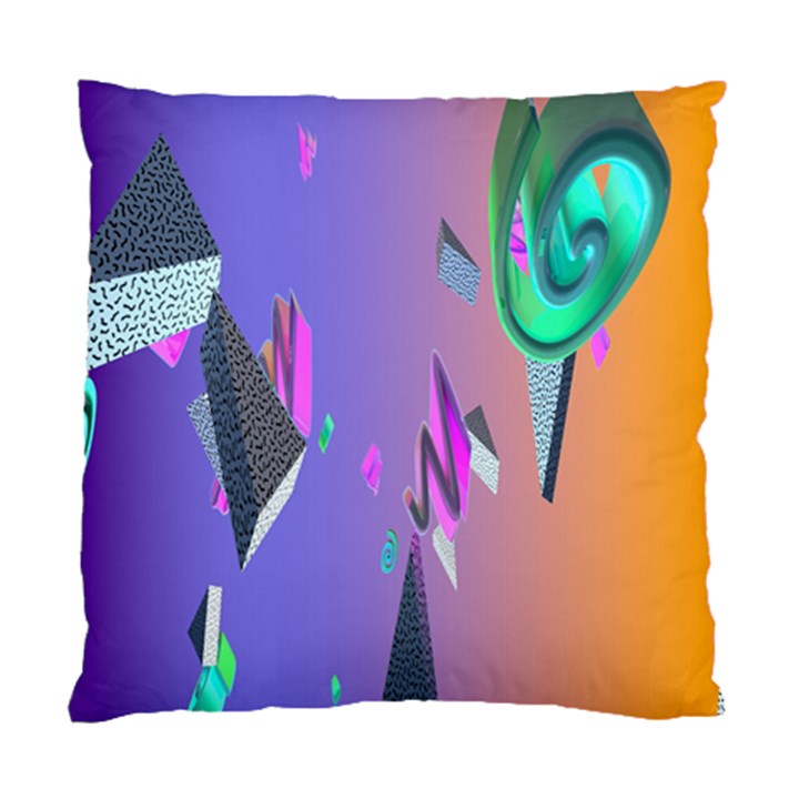 Triangle Wave Rainbow Standard Cushion Case (Two Sides)