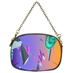 Triangle Wave Rainbow Chain Purses (two Sides) 