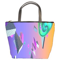 Triangle Wave Rainbow Bucket Bags by Mariart