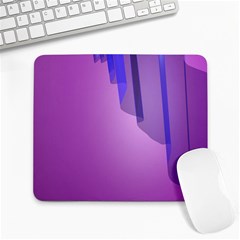 Verre Bleu Wave Chevron Waves Purple Large Mousepads by Mariart