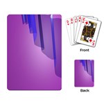 Verre Bleu Wave Chevron Waves Purple Playing Card Back