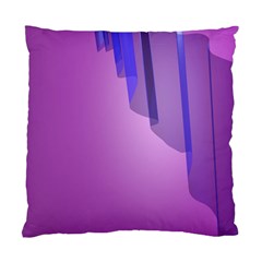 Verre Bleu Wave Chevron Waves Purple Standard Cushion Case (One Side)