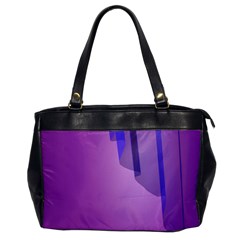 Verre Bleu Wave Chevron Waves Purple Office Handbags