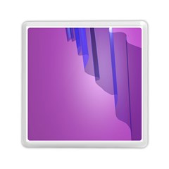 Verre Bleu Wave Chevron Waves Purple Memory Card Reader (Square) 