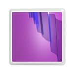 Verre Bleu Wave Chevron Waves Purple Memory Card Reader (Square)  Front