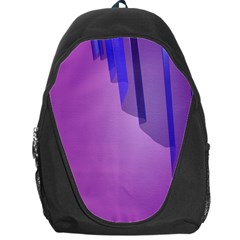 Verre Bleu Wave Chevron Waves Purple Backpack Bag