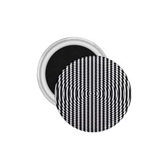 Vertical Lines Waves Wave Chevron Small Black 1 75  Magnets