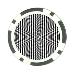 Vertical Lines Waves Wave Chevron Small Black Poker Chip Card Guard by Mariart