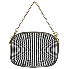 Vertical Lines Waves Wave Chevron Small Black Chain Purses (one Side)  by Mariart