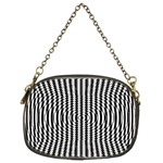 Vertical Lines Waves Wave Chevron Small Black Chain Purses (Two Sides)  Back