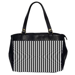 Vertical Lines Waves Wave Chevron Small Black Office Handbags (2 Sides)  by Mariart