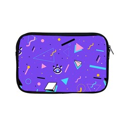 Vintage Unique Graphics Memphis Style Geometric Style Pattern Grapic Triangle Big Eye Purple Blue Apple Macbook Pro 13  Zipper Case by Mariart