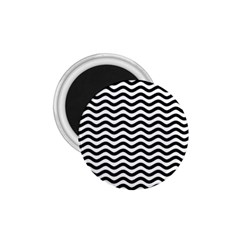 Waves Stripes Triangles Wave Chevron Black 1 75  Magnets