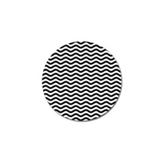 Waves Stripes Triangles Wave Chevron Black Golf Ball Marker (4 Pack) by Mariart