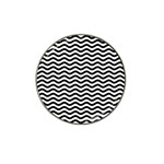 Waves Stripes Triangles Wave Chevron Black Hat Clip Ball Marker (10 pack) Front