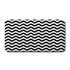 Waves Stripes Triangles Wave Chevron Black Medium Bar Mats by Mariart