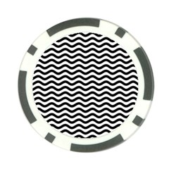 Waves Stripes Triangles Wave Chevron Black Poker Chip Card Guard (10 Pack) by Mariart