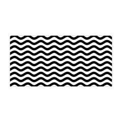 Waves Stripes Triangles Wave Chevron Black Yoga Headband