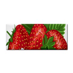 Strawberry Red Seed Leaf Green Cosmetic Storage Cases by Mariart