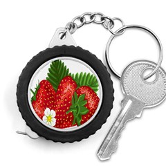 Strawberry Red Seed Leaf Green Measuring Tapes by Mariart