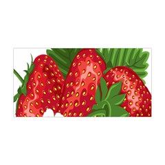 Strawberry Red Seed Leaf Green Yoga Headband by Mariart