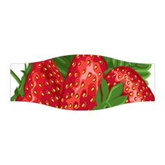 Strawberry Red Seed Leaf Green Stretchable Headband by Mariart