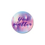 You Matter Purple Blue Triangle Vintage Waves Behance Feelings Beauty Golf Ball Marker (4 pack) Front