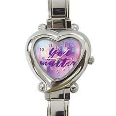 You Matter Purple Blue Triangle Vintage Waves Behance Feelings Beauty Heart Italian Charm Watch