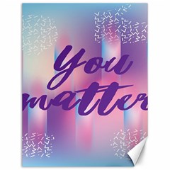 You Matter Purple Blue Triangle Vintage Waves Behance Feelings Beauty Canvas 12  X 16  