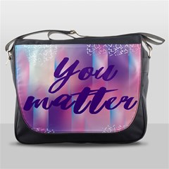 You Matter Purple Blue Triangle Vintage Waves Behance Feelings Beauty Messenger Bags