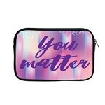 You Matter Purple Blue Triangle Vintage Waves Behance Feelings Beauty Apple MacBook Pro 13  Zipper Case Front