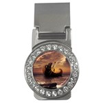 Steampunk Fractalscape, A Ship For All Destinations Money Clips (CZ)  Front